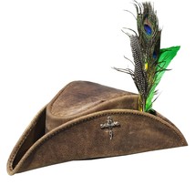 Lady Maria Leather Hat Brown - £259.79 GBP