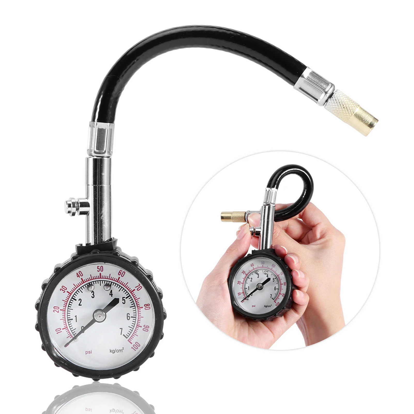 Universal Tire Pressure Gauge Car Truck Motorcycle Portable With  Accurate Large - £82.47 GBP