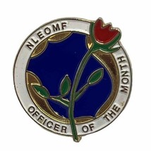 National Law Enforcement Officer Of The Month Police Department Enamel H... - $14.95