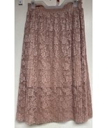 Women&#39;s Blashe Pink Mauve Midi Lace Skirt Size Small - £8.91 GBP