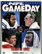 Aug 8 1992 Philadelphia Eagles @ Pittsburgh Steelers Program Al Davis J ... - £15.62 GBP