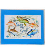 2010 Guy Harvey Save our Gulf Poster on Blue Backing Guy Harvey Ocean Fo... - €42,28 EUR