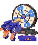 Digital Shooting Target with Foam Dart Toy Guns, Shooting Game Toys with... - £15.28 GBP