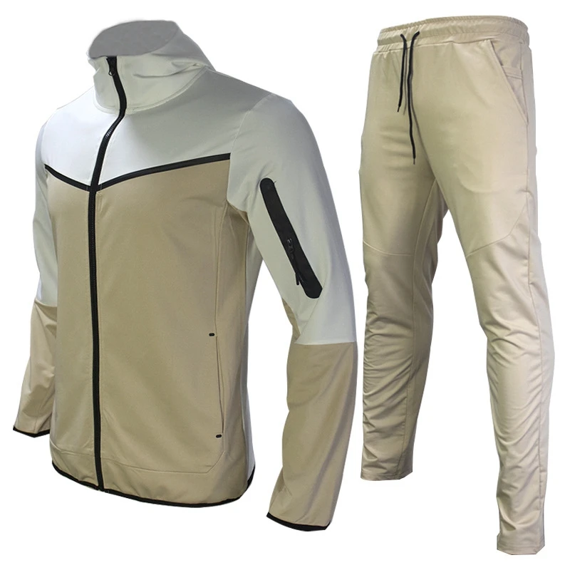  New  Men&#39;s Sweatsuit Tech Fleece Hoodie Cotton Stretch Training Wear Good Quali - £102.82 GBP