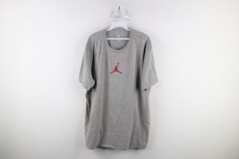 Nike Air Jordan Mens 2XL Jumpman Cetner Logo Short Sleeve T-Shirt Heather Gray - £23.63 GBP