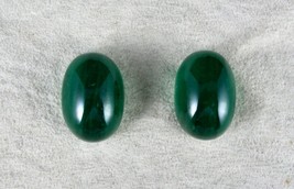 Natural Zambian Emerald Oval Cabochon 44.32 Cts Loose Gemstone Earring Designing - £18,935.43 GBP