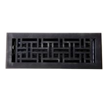 Signature Hardware 393401 4&quot; x 12&quot; Cast Iron Floor Register - Black READ - $17.90
