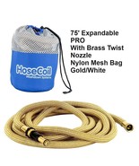 HOSECOIL 75&#39; EXPANDABLE PRO W/BRASS TWIST NOZZLE &amp; NYLON MESH BAG - HEP75K - £51.14 GBP