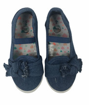wonder nation girls shoes Size 9 Slip On Denim Canvas Bow Across Front - £9.41 GBP