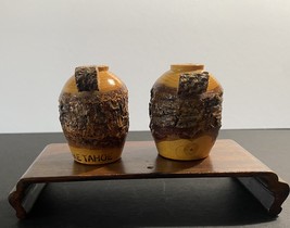 Vintage Lake Tahoe Sugar Pine Salt &amp; Pepper Shakers - £6.05 GBP