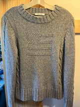 Vintage 90s Westbound Womens Small Wool Blend Sweater Cable Knit Gray LS EUC - $14.80