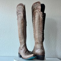Lane LEXINGTON Over the Knee Womens Cowboy Boots Sz 7 Brown Western Cowg... - $391.05