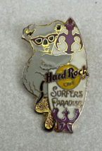 HARD ROCK CAFE SURFERS PARADISE GRAY KOALA BEAR HOLDING SURFBOARD PIN # ... - $8.56