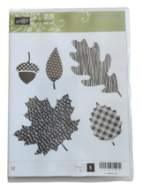 Stampin&#39; Up! Wonderfall Stamp Set Used Leaves Acorn Alphabet - £4.84 GBP