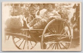 RPPC Two Cowboys In Buggy Real Photo Postcard A49 - £13.30 GBP