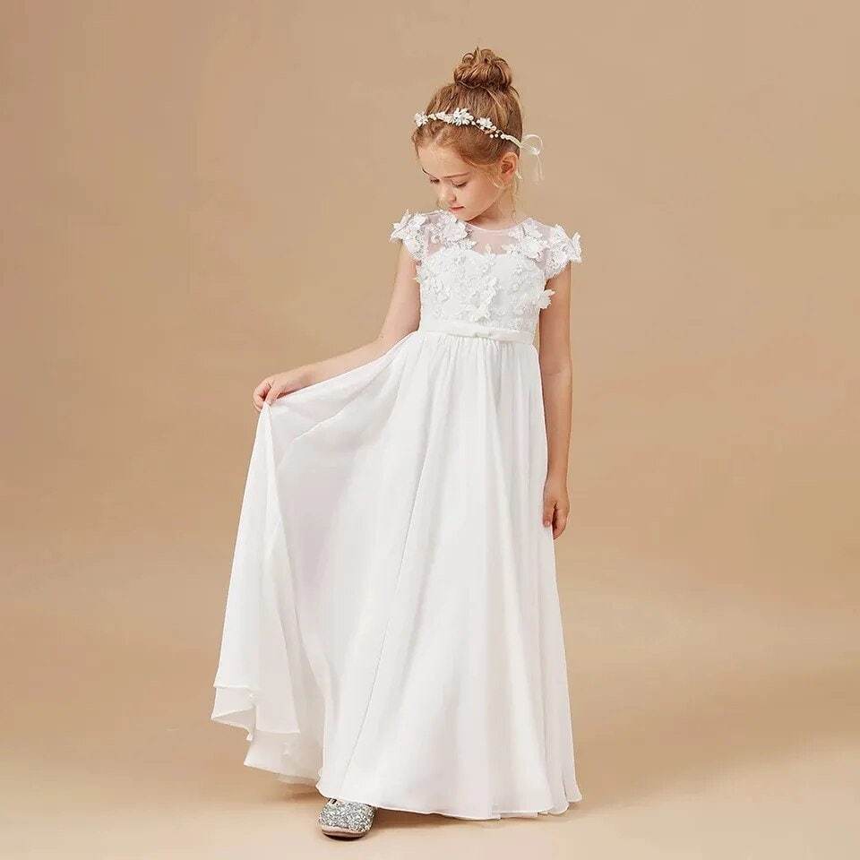 Girls first holy communion dress wedding party dress flower girl dress
