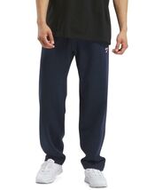 Reebok Mens Fleece Sweat Pants Navy Size Small Versatile Elastic Drawstring - $27.99