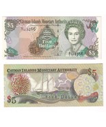 1998 Cayman Islands $5 Five Dollar Note Unc - $29.61 CAD