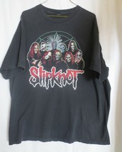 Vintage Rare Slipknot Masks Tour Black Metal Concert  T Shirt 2004 Size L - £58.57 GBP