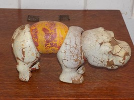 Vintage Wooden Painted Hippopotamus Flex Toy - $39.60