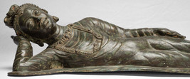 Antique Indian Style Gandhara Bronze Reclining Vishnu Statue - 95cm/38&quot; Long - £3,513.42 GBP
