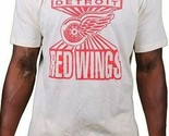 Mitchell &amp; Ness Detroit Red Wings Hogar Ventaja Crema Camiseta - $26.10