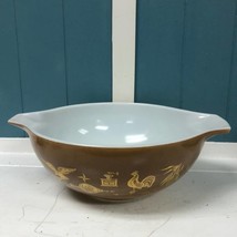 Vintage Pyrex # 444, 4 Qt. Cinderella Mixing/Serving Bowl-Early American,Eagle - £58.76 GBP