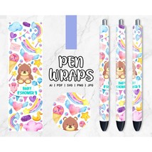 Pen Wrap Template, Epoxy Pen Wraps, Pen Wrap Png, Pen Wrap SVG, Glitter ... - $2.96