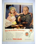 1942 Color Ad Texaco Dealers Don&#39;t I Get the Funniest Things to Fix - $13.70 CAD