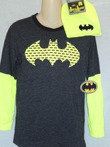 Boy&#39;s Longsleeve T-Shirt Batman Youth Size XL 14/16 XXL 18 NEW Skully se... - £17.25 GBP