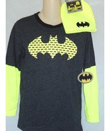 Boy&#39;s Longsleeve T-Shirt Batman Youth Size XL 14/16 XXL 18 NEW Skully se... - £17.30 GBP