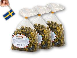 3 Packs Kolafabriken Saltlakritskola 600g (21.16oz) - Salt Licorice Toffee - $79.00