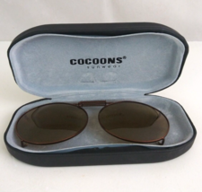 Cocoons Polarized Sunwear Clip-on Sunglasses With Case &amp; Adjustable Bronze Frame - £15.44 GBP