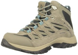 Columbia Womens Crestwood Mid Waterproof Boot Hiking New Olive Wide BK53... - $59.38