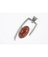 Jay King DTR Sterling Silver Amber Pendant 9.1g - $3,051.77 MXN