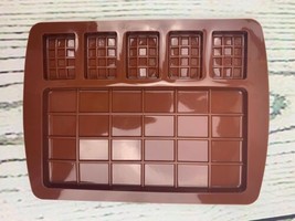 2Pcs Break Apart Chocolate Molds Thin Mini Chocolate Tray for Chocolate ... - £9.68 GBP