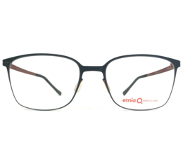 Etnia Eyeglasses Frames VIBORG GYOG Matte Gunmetal Gray Orange 54-18-142 - £87.06 GBP