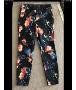 BUFFALO Women&#39;s Skinny Stretch Sz L Floral Jeans Capri Colorful Heavy We... - $13.52 CAD