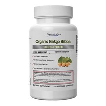 Superior Labs - Organic Ginkgo Biloba - 1200mg, 120 Vegetable Capsules - Adde... - £22.70 GBP