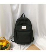 New Casual Backpack Solid Color Nylon Women Backpack Student School Bag Teenage  - £23.87 GBP