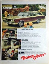 1968 Vintage Print Ad-DODGE CHRYSLER-Coronet 500 Wagon-&quot;Dodge fever&quot;-Airtemp-VTG - $10.64