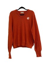 Men’s Collegiate Concepts Made In U.S.A. Clemson V Neck Sweater Size Large - £19.17 GBP