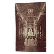 Postcard Sanctuary Of Perpetual Adoration Religious Praying Quebec Canada - $4.88