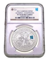 2011 Great Britain S5£ Olympics Countdown NGC PF70 Ultra Cameo - $164.89