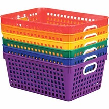 Really Good Stuff 666002 Plastic Storage Baskets For Classroom Or Home Use - Fun - £56.42 GBP