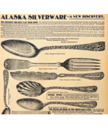 1969 Alaska Silverware 1901 Repro Advertisement Sears Dining Utensils DW... - $454.76 MXN