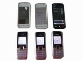 6 Lot Nokia 2610 5230 5800 BAR Antique Mobile Phone 850 GSM ATT Wholesale Used - $62.97