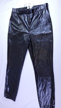 H Halston Womens Black Faux Leather Legging Pull on Size Large L  $89 - £18.66 GBP
