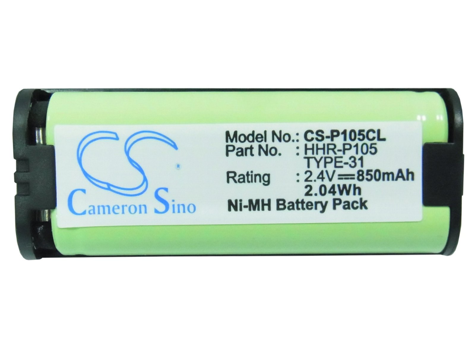 Cameron Sino 2.4V Ni-MH 850mAh Type 31 Cordless Phone Battery for Panaso... - $13.72