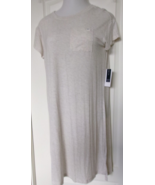 Gap body cap sleeve sleep shirt Size Large Light Gray (Oatmeal) logo on ... - $13.42